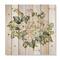 Designart - Beautiful Bouquet With Hudrangea and Roses - Farmhouse Print on Natural Pine Wood